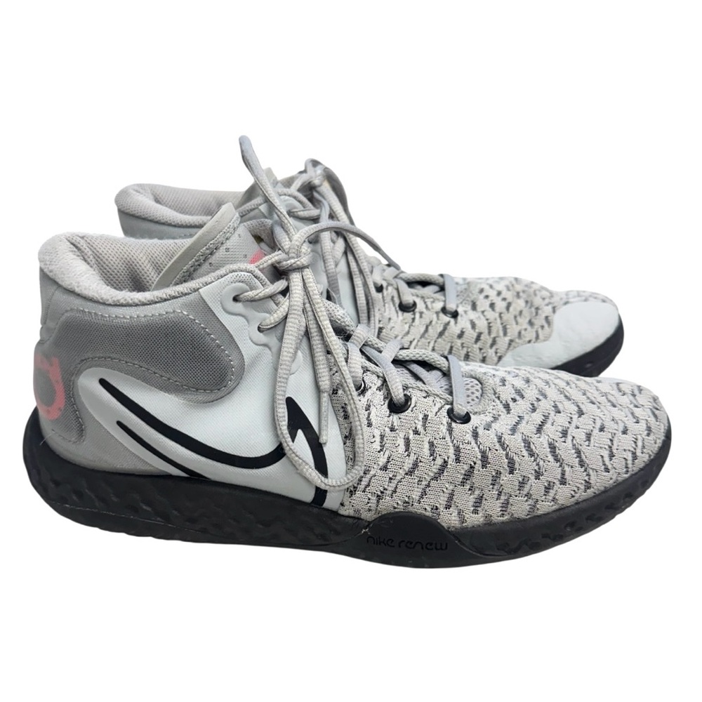 Nike KD Trey 5 Vlll Smoke Gray and Black High-Top Sneakers Size 8 EUR 41